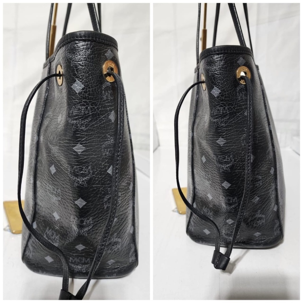 Authentic Mcm Visetos Reversible Printed Tote Bag… - image 7